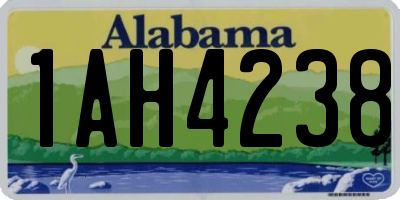 AL license plate 1AH4238