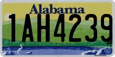 AL license plate 1AH4239