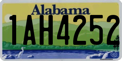 AL license plate 1AH4252