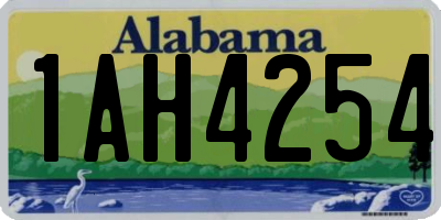 AL license plate 1AH4254