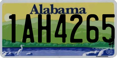 AL license plate 1AH4265