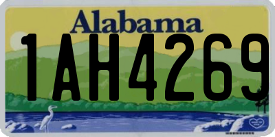 AL license plate 1AH4269