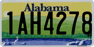 AL license plate 1AH4278