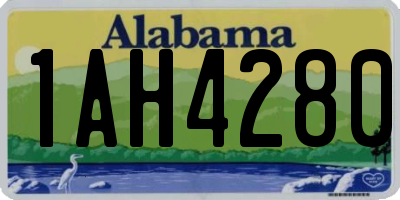 AL license plate 1AH4280