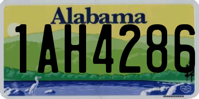 AL license plate 1AH4286