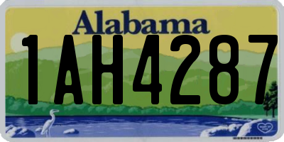 AL license plate 1AH4287