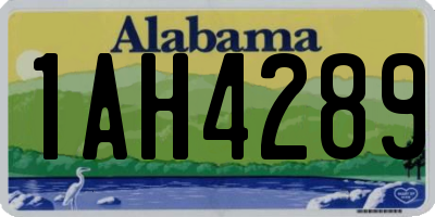 AL license plate 1AH4289