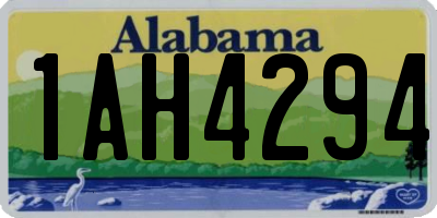 AL license plate 1AH4294