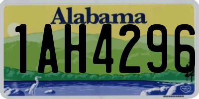 AL license plate 1AH4296