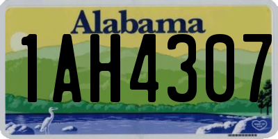 AL license plate 1AH4307