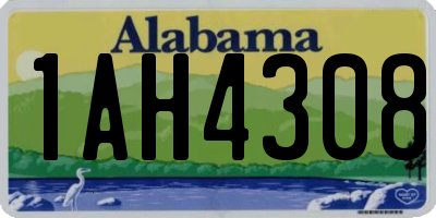 AL license plate 1AH4308