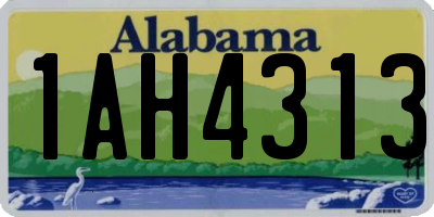 AL license plate 1AH4313
