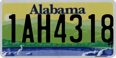 AL license plate 1AH4318
