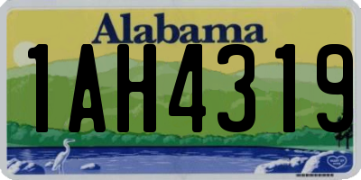 AL license plate 1AH4319
