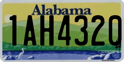 AL license plate 1AH4320