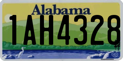AL license plate 1AH4328