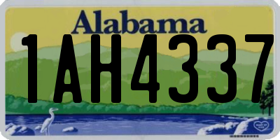 AL license plate 1AH4337
