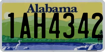 AL license plate 1AH4342