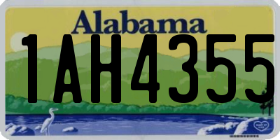 AL license plate 1AH4355