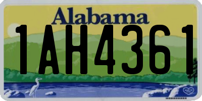 AL license plate 1AH4361