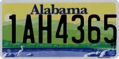 AL license plate 1AH4365