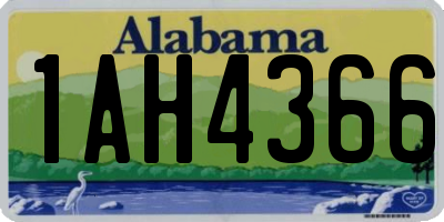 AL license plate 1AH4366