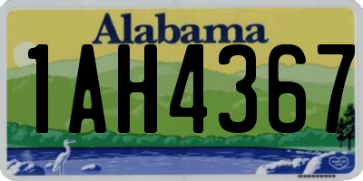 AL license plate 1AH4367
