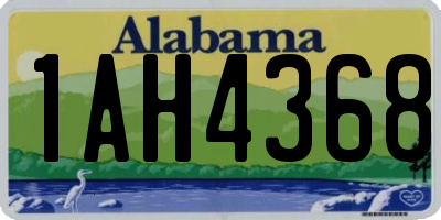 AL license plate 1AH4368