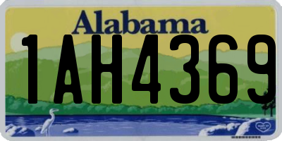AL license plate 1AH4369