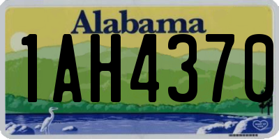 AL license plate 1AH4370