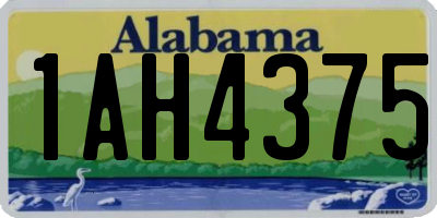 AL license plate 1AH4375