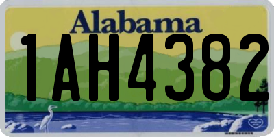 AL license plate 1AH4382