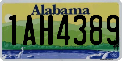AL license plate 1AH4389