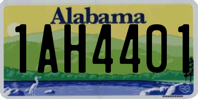 AL license plate 1AH4401