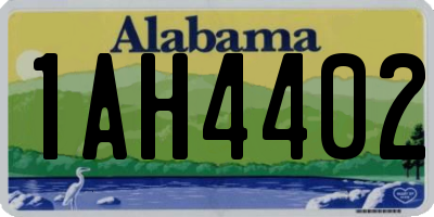 AL license plate 1AH4402