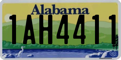 AL license plate 1AH4411