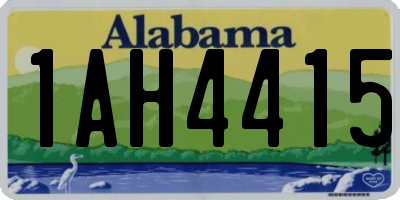 AL license plate 1AH4415