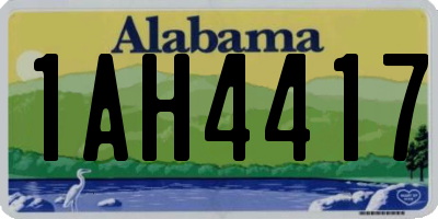 AL license plate 1AH4417