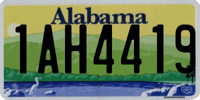 AL license plate 1AH4419
