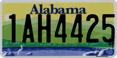 AL license plate 1AH4425