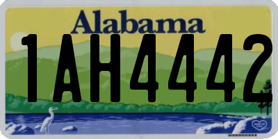 AL license plate 1AH4442