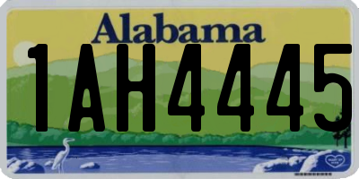 AL license plate 1AH4445