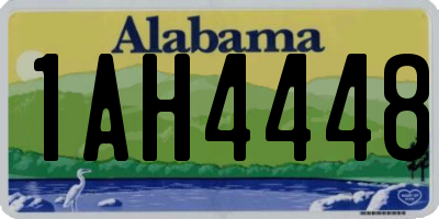 AL license plate 1AH4448
