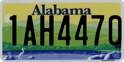 AL license plate 1AH4470