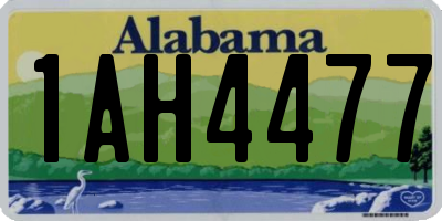 AL license plate 1AH4477