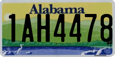 AL license plate 1AH4478