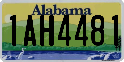 AL license plate 1AH4481