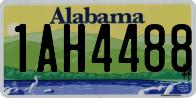 AL license plate 1AH4488