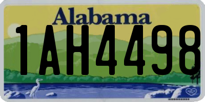 AL license plate 1AH4498