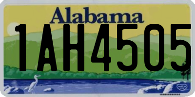 AL license plate 1AH4505